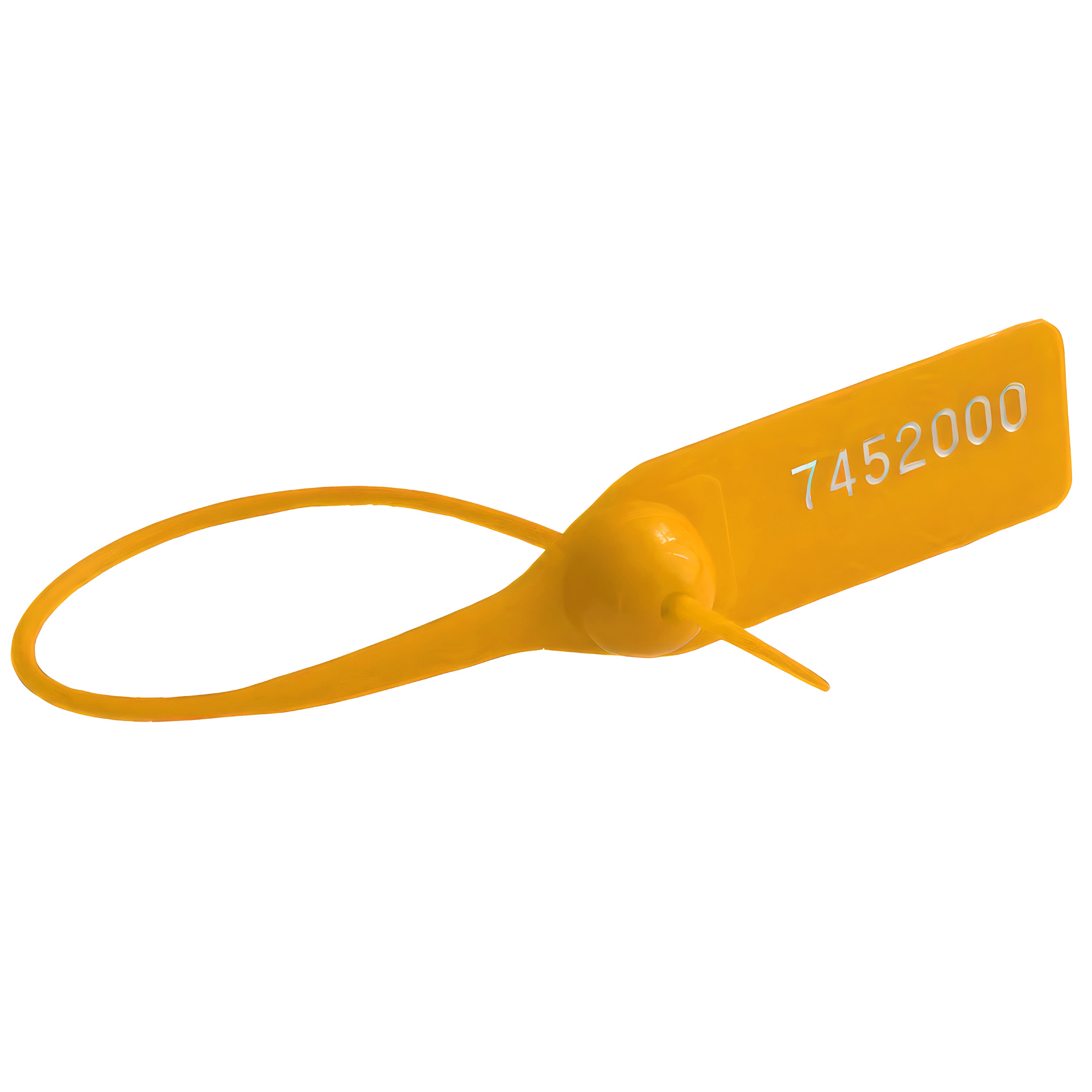 Пломба номерная пластиковая ОСА-150 желтый оптом в наличии, на заказ