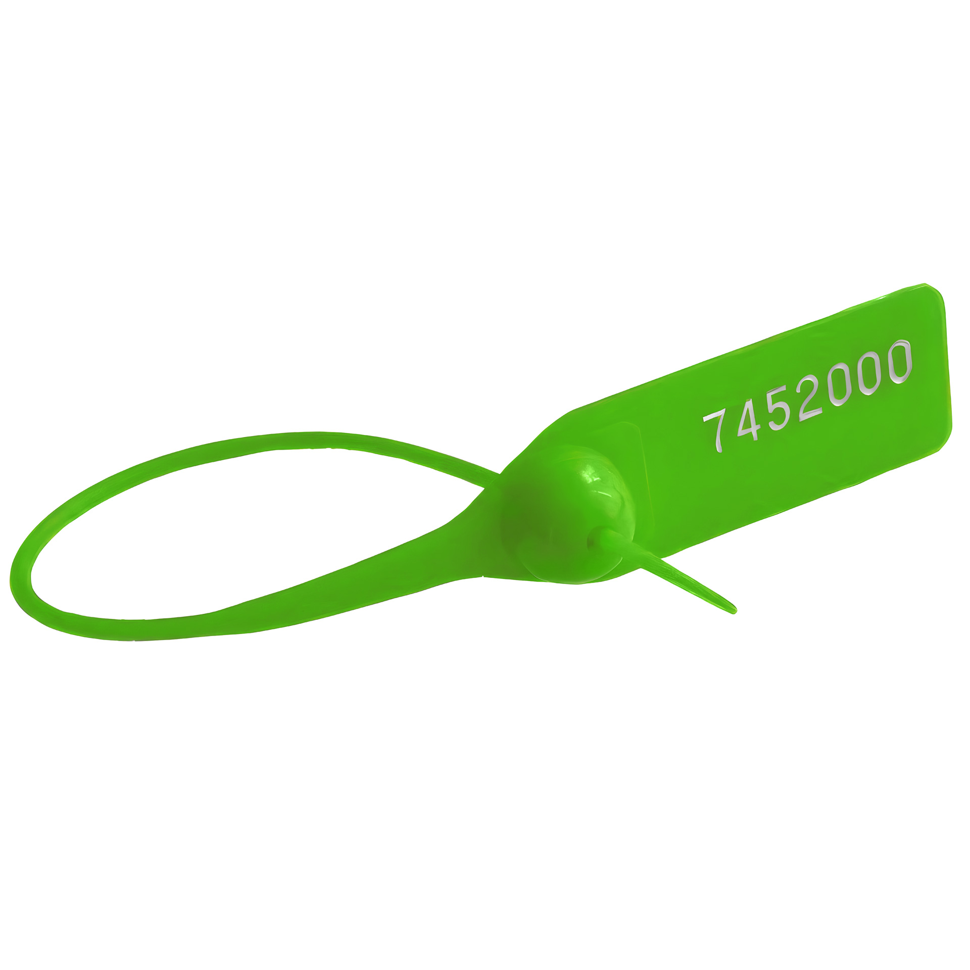Пломба номерная пластиковая ОСА-150 зеленый оптом в наличии, на заказ