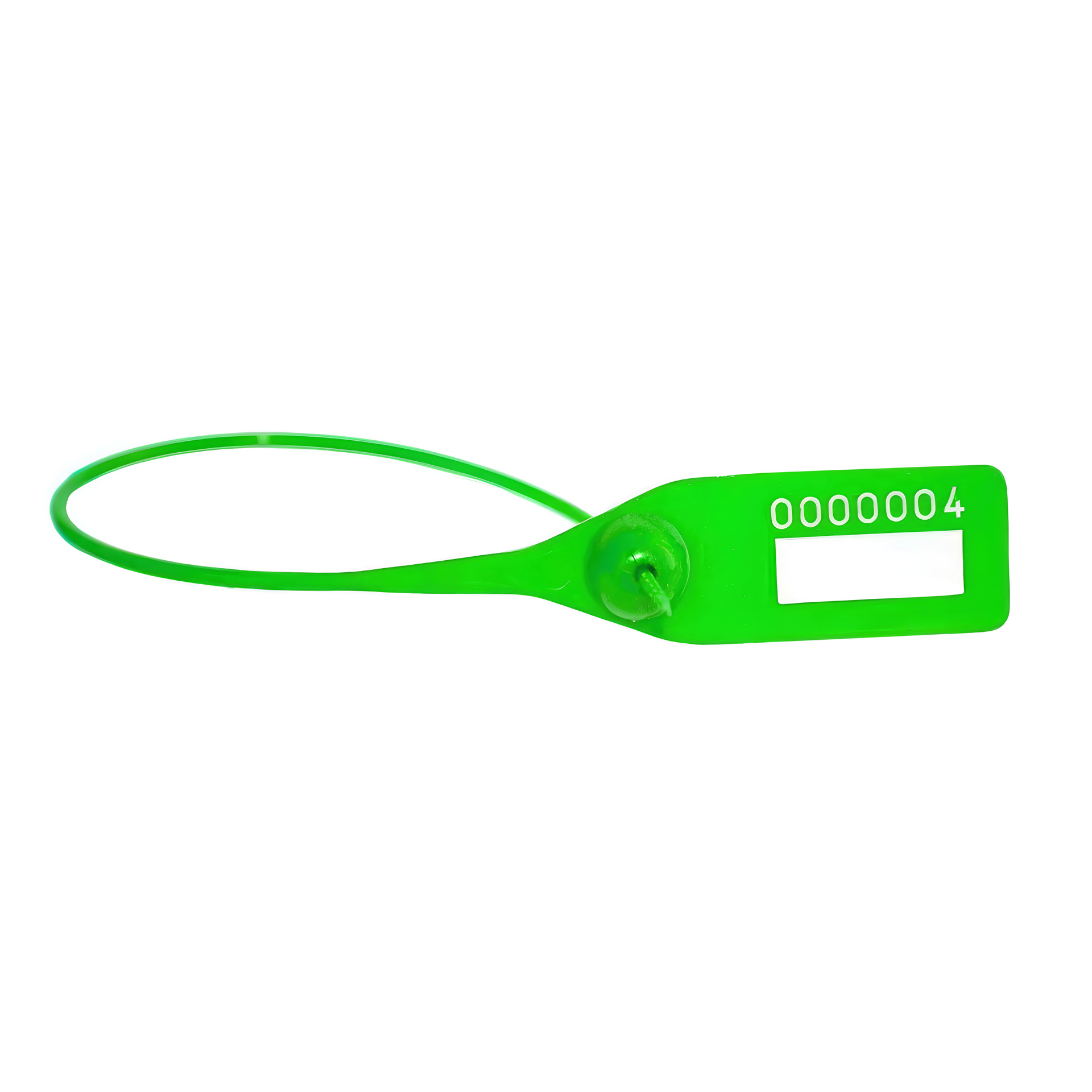 Пломба номерная пластиковая ОСА-230 зеленый оптом в наличии, на заказ