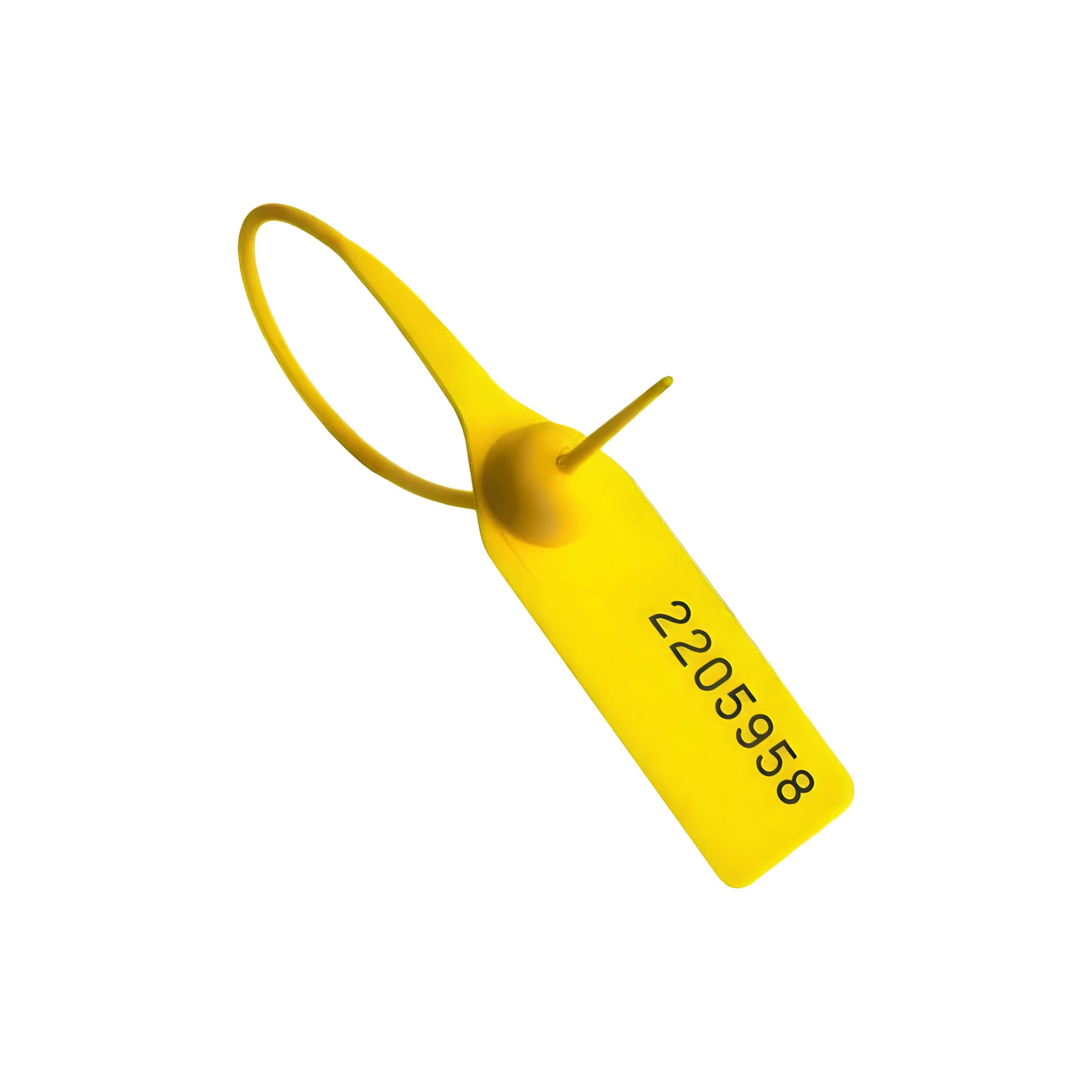 Пломба номерная пластиковая ОСА-330 желтый оптом в наличии, на заказ
